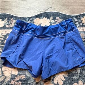 Peace Fit Women's Athletic Shorts - Vibrant Blue